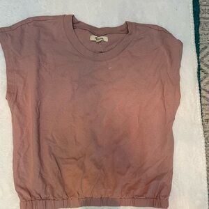 Madewell Mauve Muscle Tee